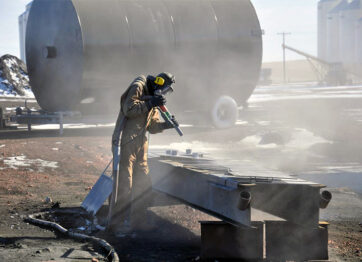 Sand Blasting (Surface Preparation)